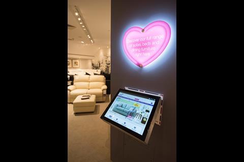 Customers can use the in-store 'Swoosh' tablet technology to get inspiration